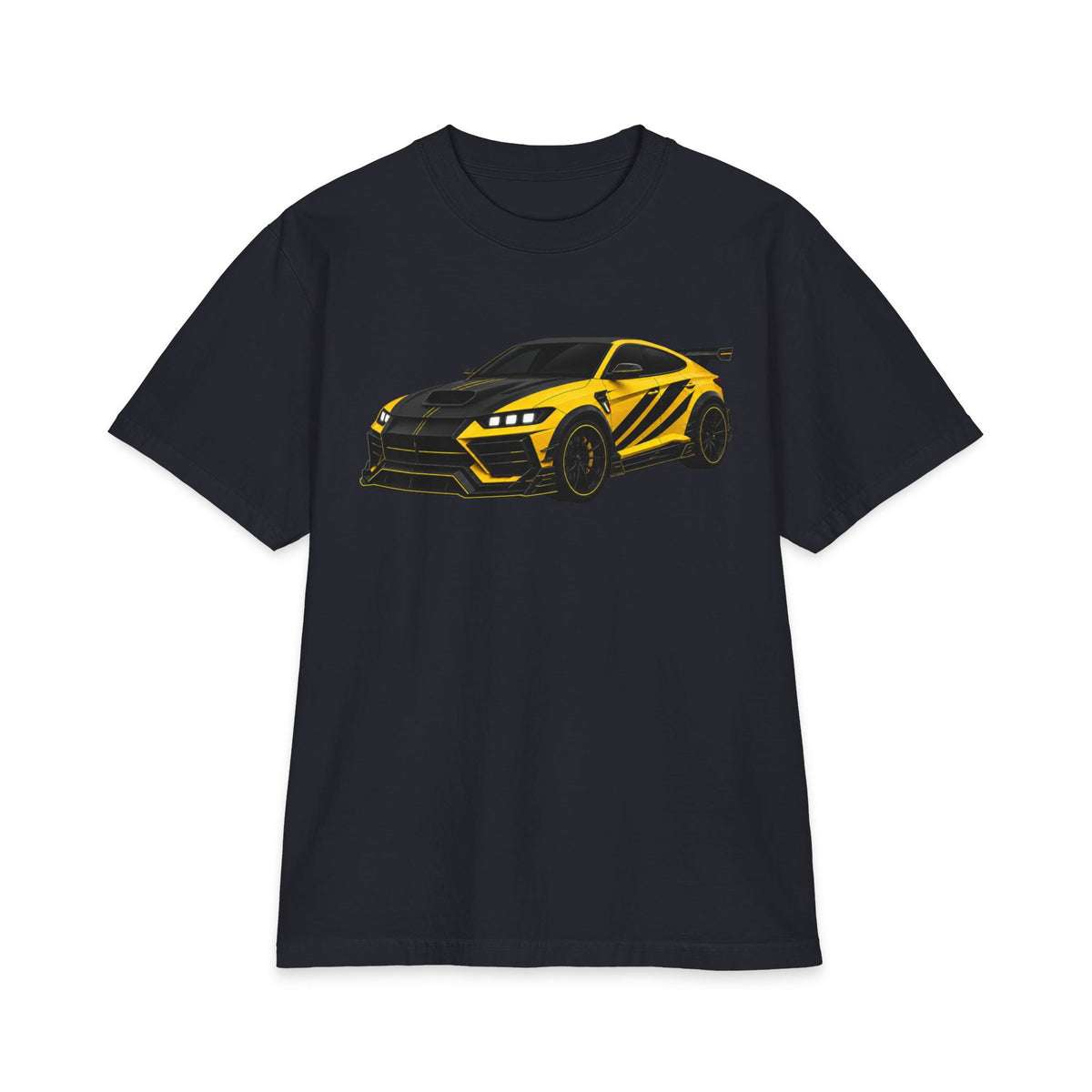ZANTINI Yellow Performance SUV Graphic T-Shirt
