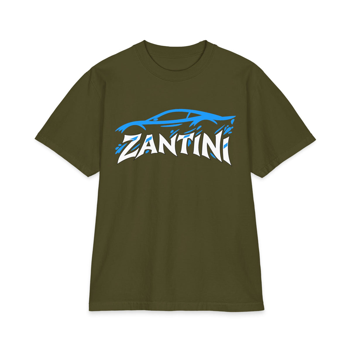 ZANTINI Drive the Lifestyle Automotive Graphic T-Shirt – Blue