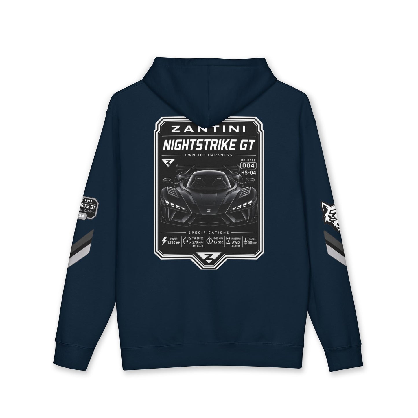 ZANTINI Nightstrike GT Performance Hoodie | Premium Automotive Streetwear