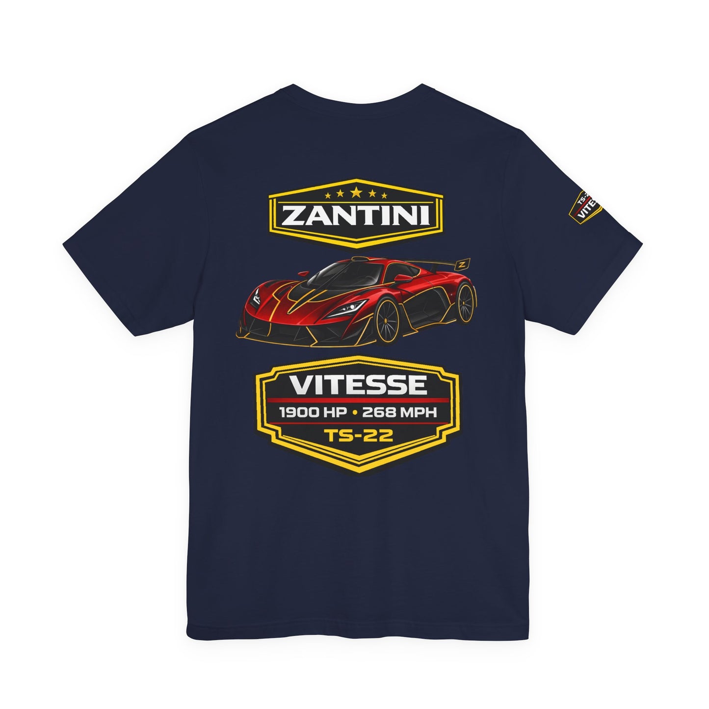 ZANTINI Vitesse TS-22 Hypercar Shirt | 1900 HP 268 MPH Motorsport Streetwear
