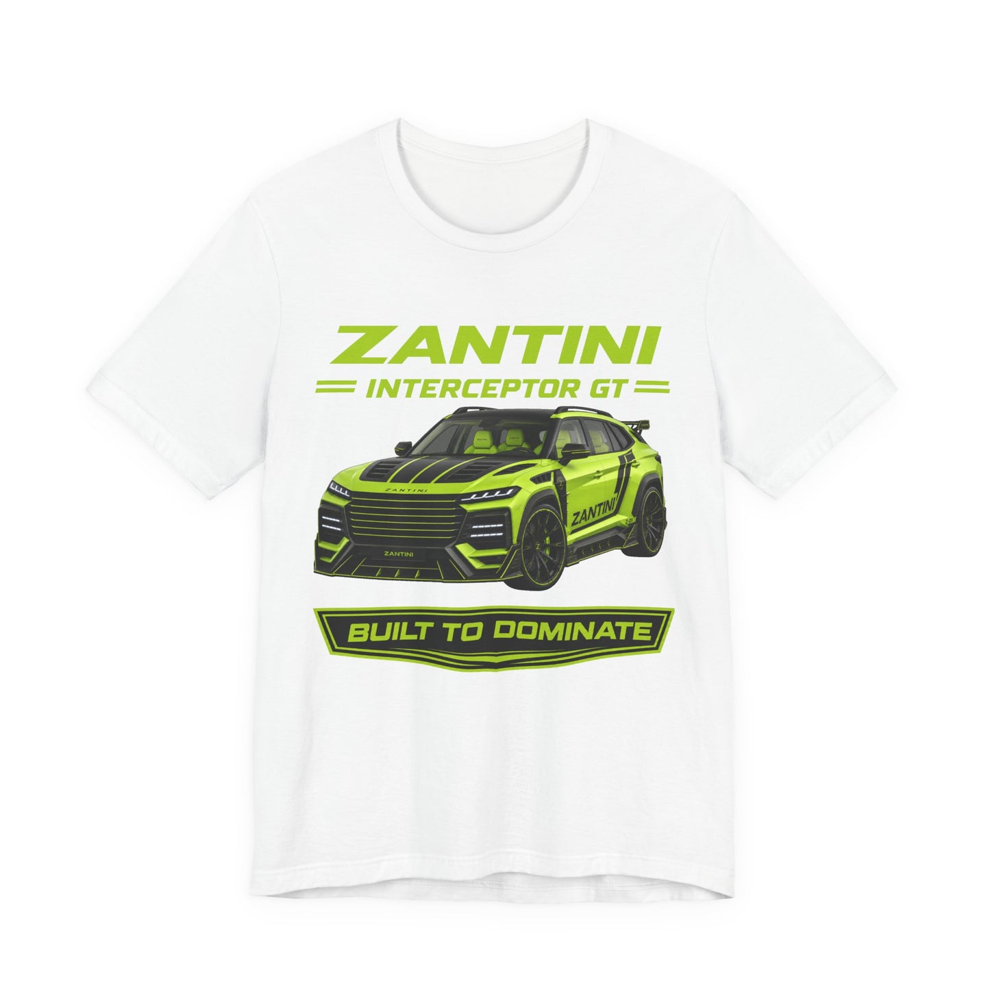 ZANTINI Interceptor GT Built to Dominate Premium Graphic T-Shirt | Luxury Performance SUV Apparel