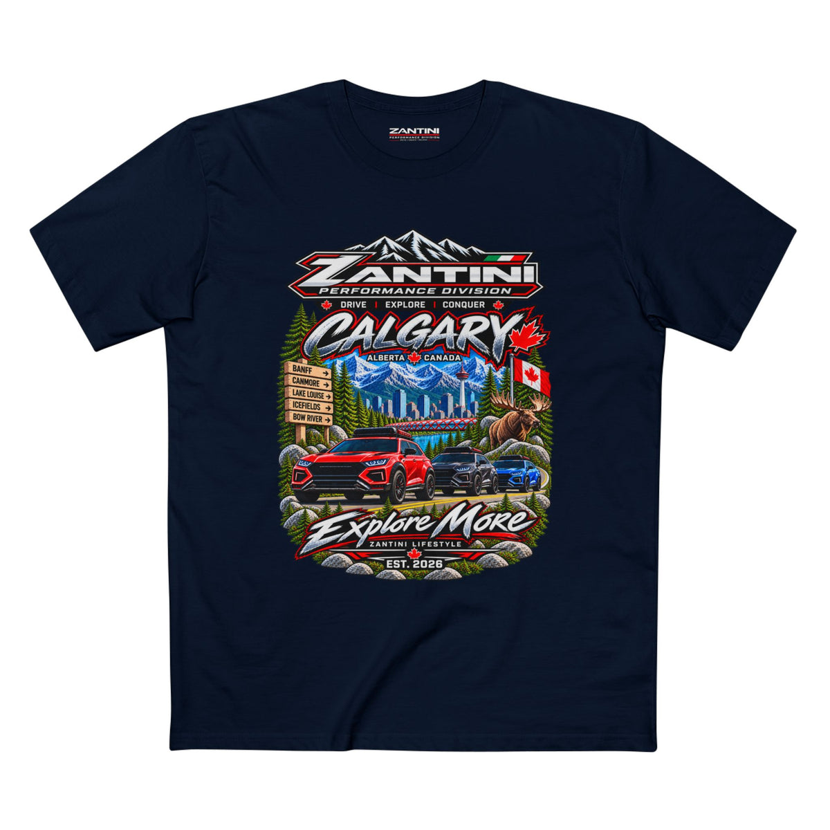 ZANTINI Calgary Alberta Explore More Premium T-Shirt