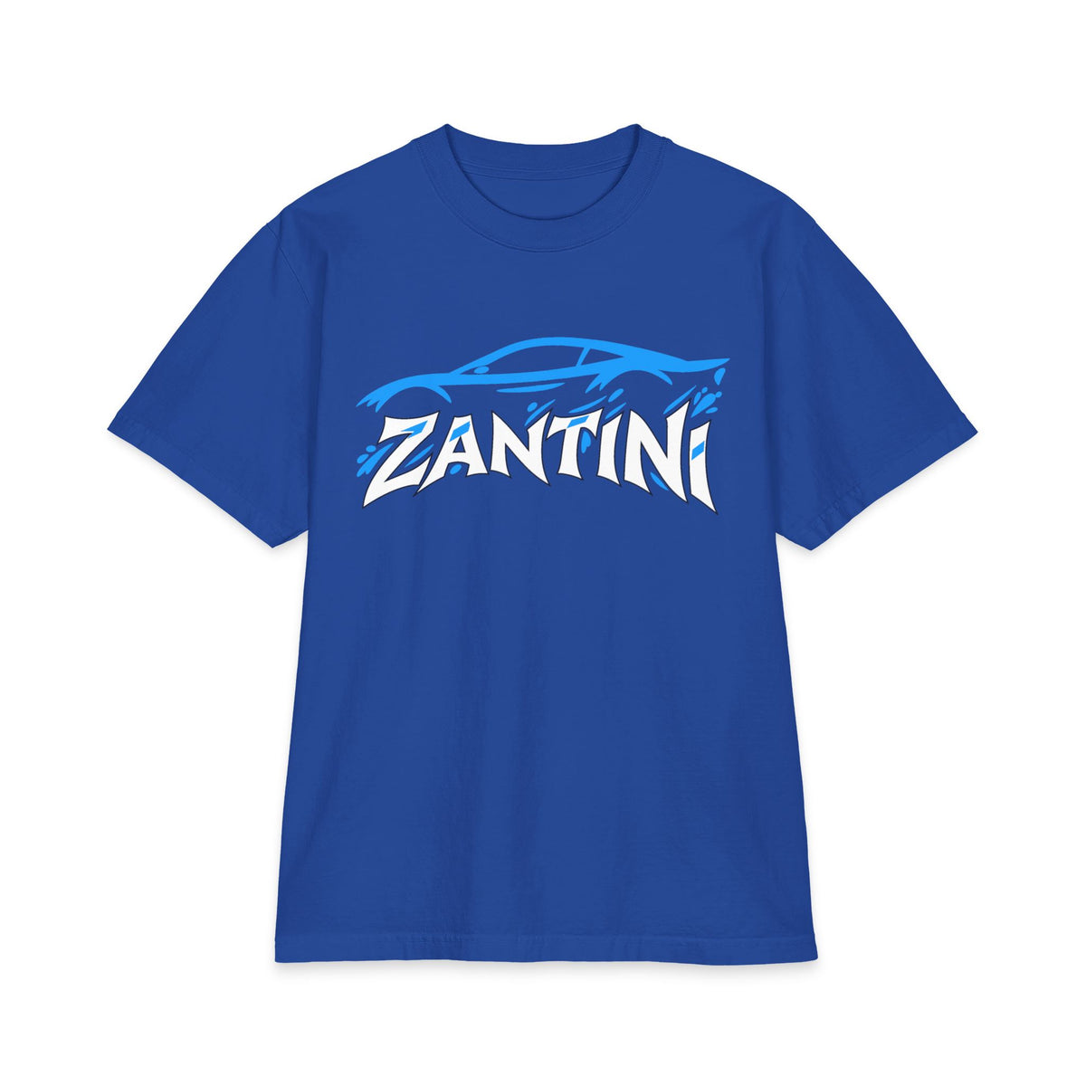 ZANTINI Drive the Lifestyle Automotive Graphic T-Shirt – Blue