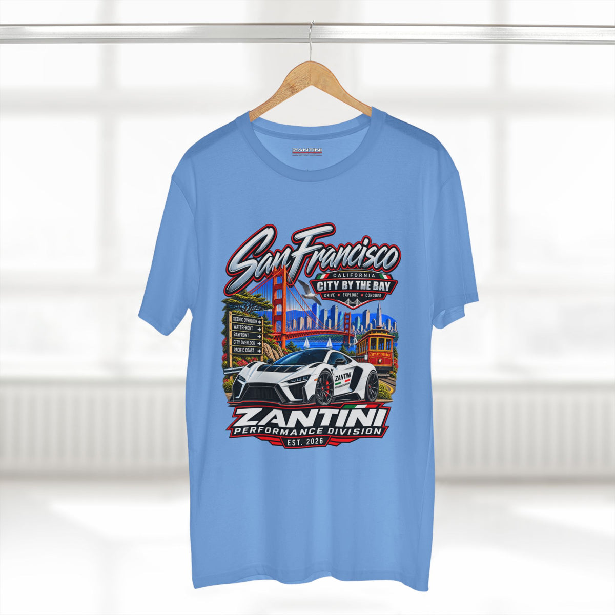 ZANTINI San Francisco City by the Bay Performance T-Shirt