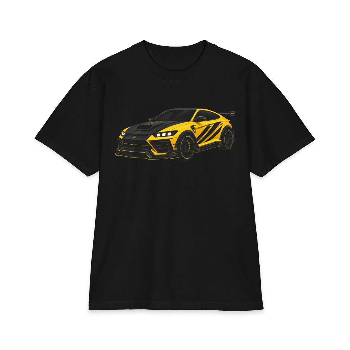 ZANTINI Yellow Performance SUV Graphic T-Shirt