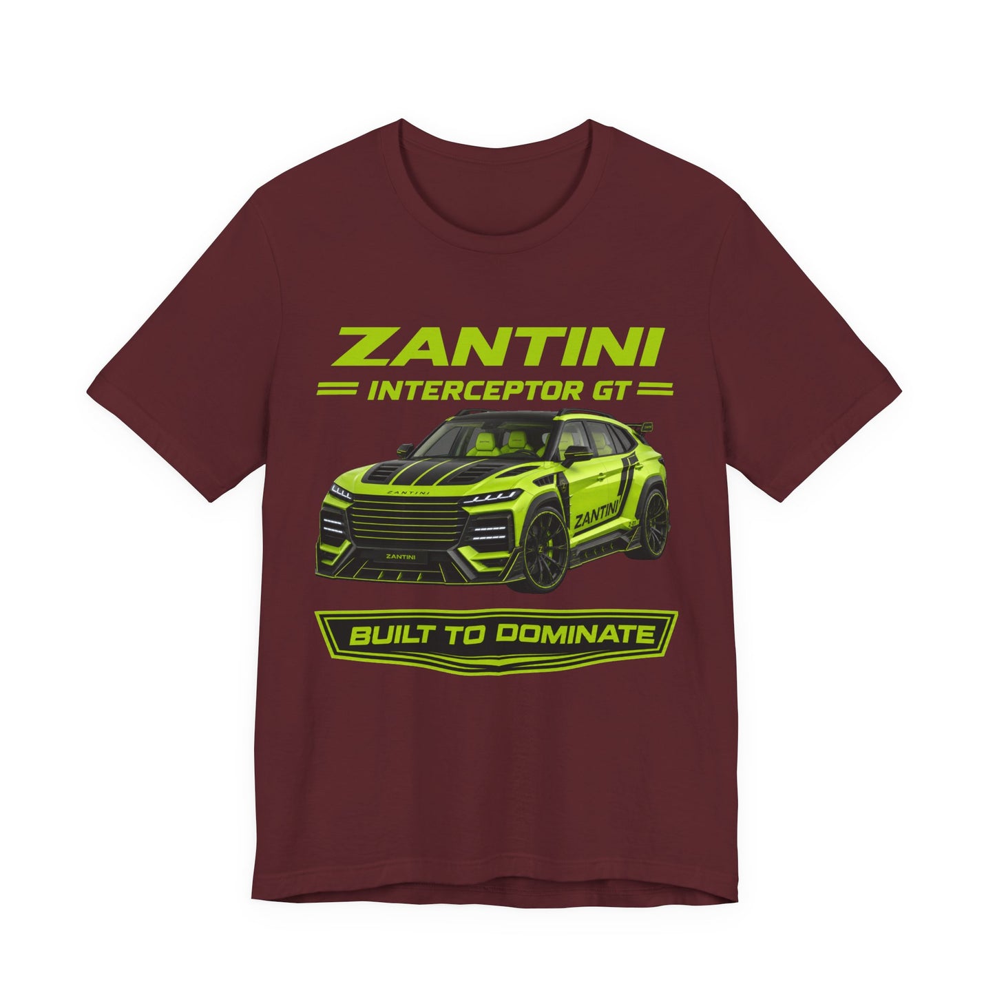 ZANTINI Interceptor GT Built to Dominate Premium Graphic T-Shirt | Luxury Performance SUV Apparel