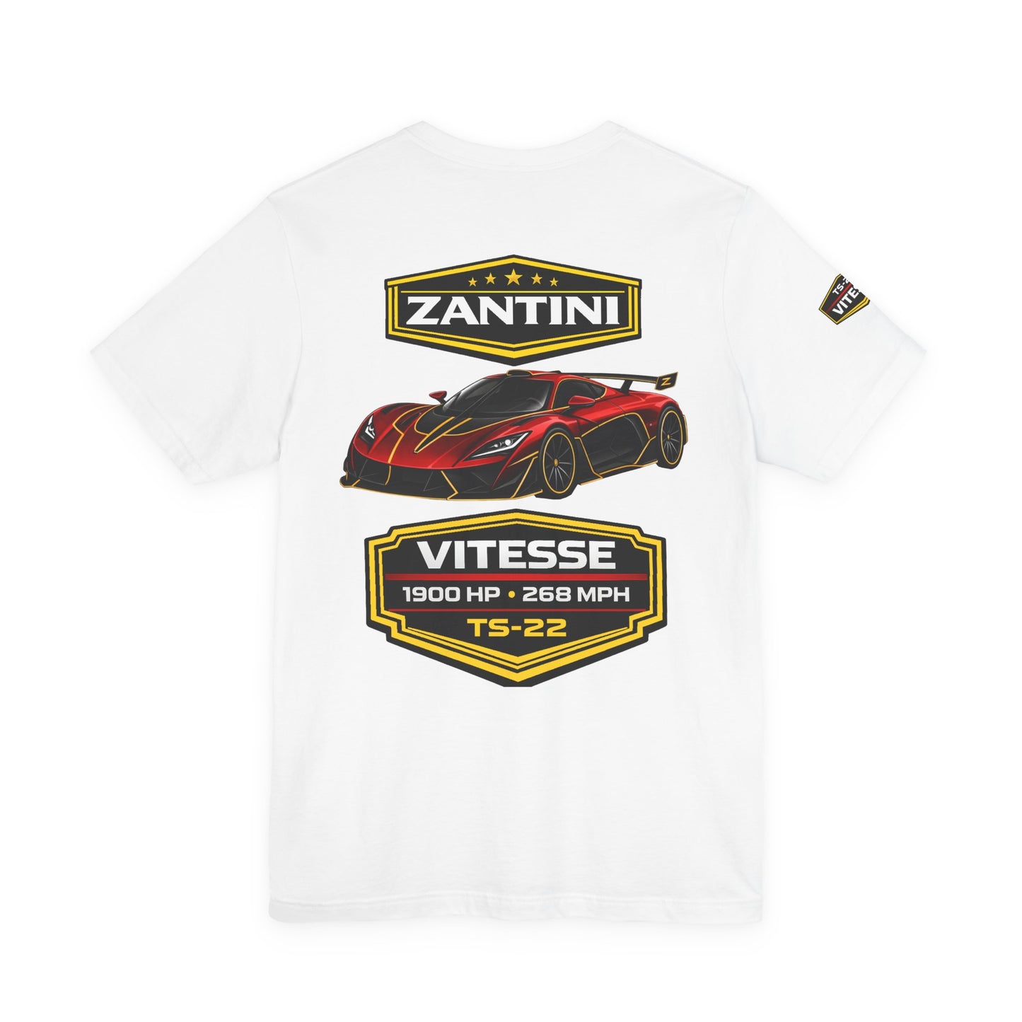 ZANTINI Vitesse TS-22 Hypercar Shirt | 1900 HP 268 MPH Motorsport Streetwear