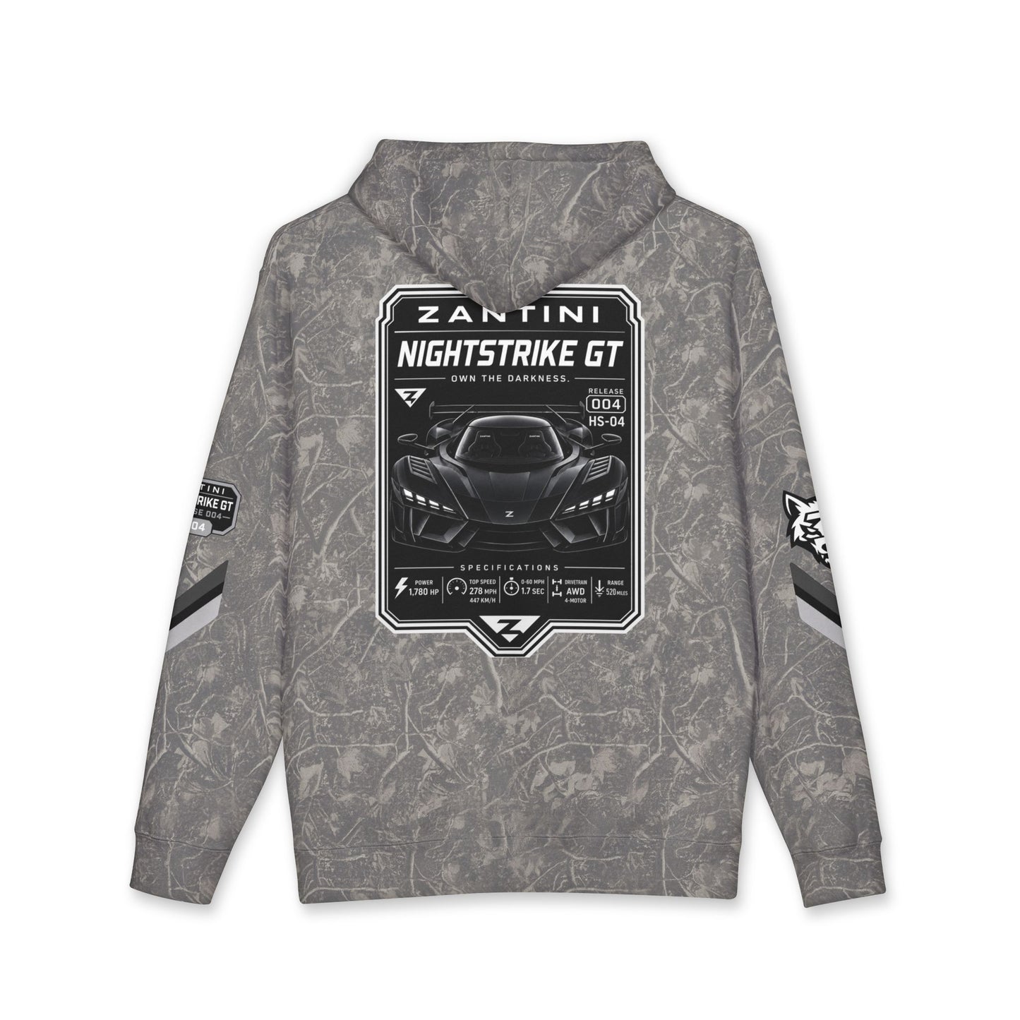 ZANTINI Nightstrike GT Performance Hoodie | Premium Automotive Streetwear