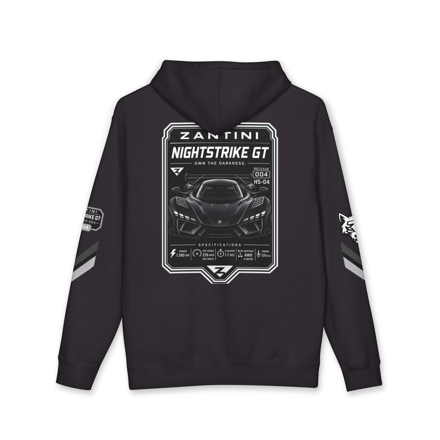 ZANTINI Nightstrike GT Performance Hoodie | Premium Automotive Streetwear