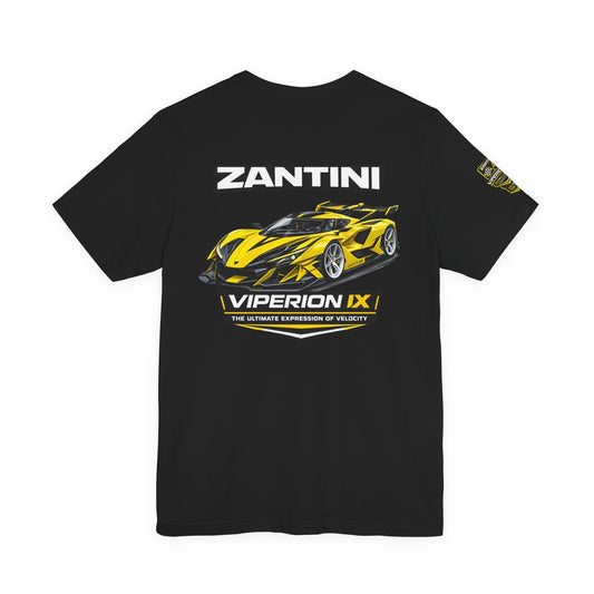 ZANTINI Viperion IX T-Shirt | Hypercar Motorsport Streetwear | Supercar Graphic Performance Tee