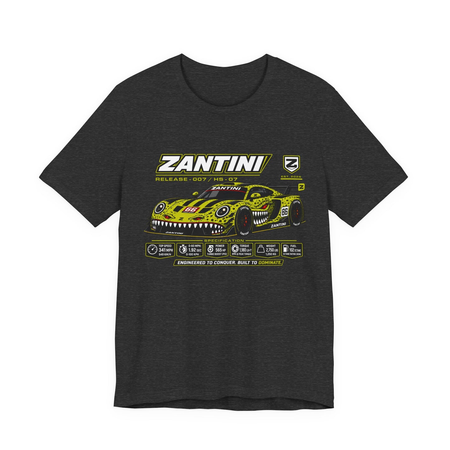 ZANTINI HS-07 Release 007 Performance Racing Graphic T-Shirt