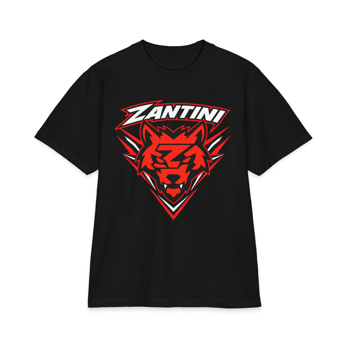 ZANTINI Wolf Graphic T-Shirt – Black