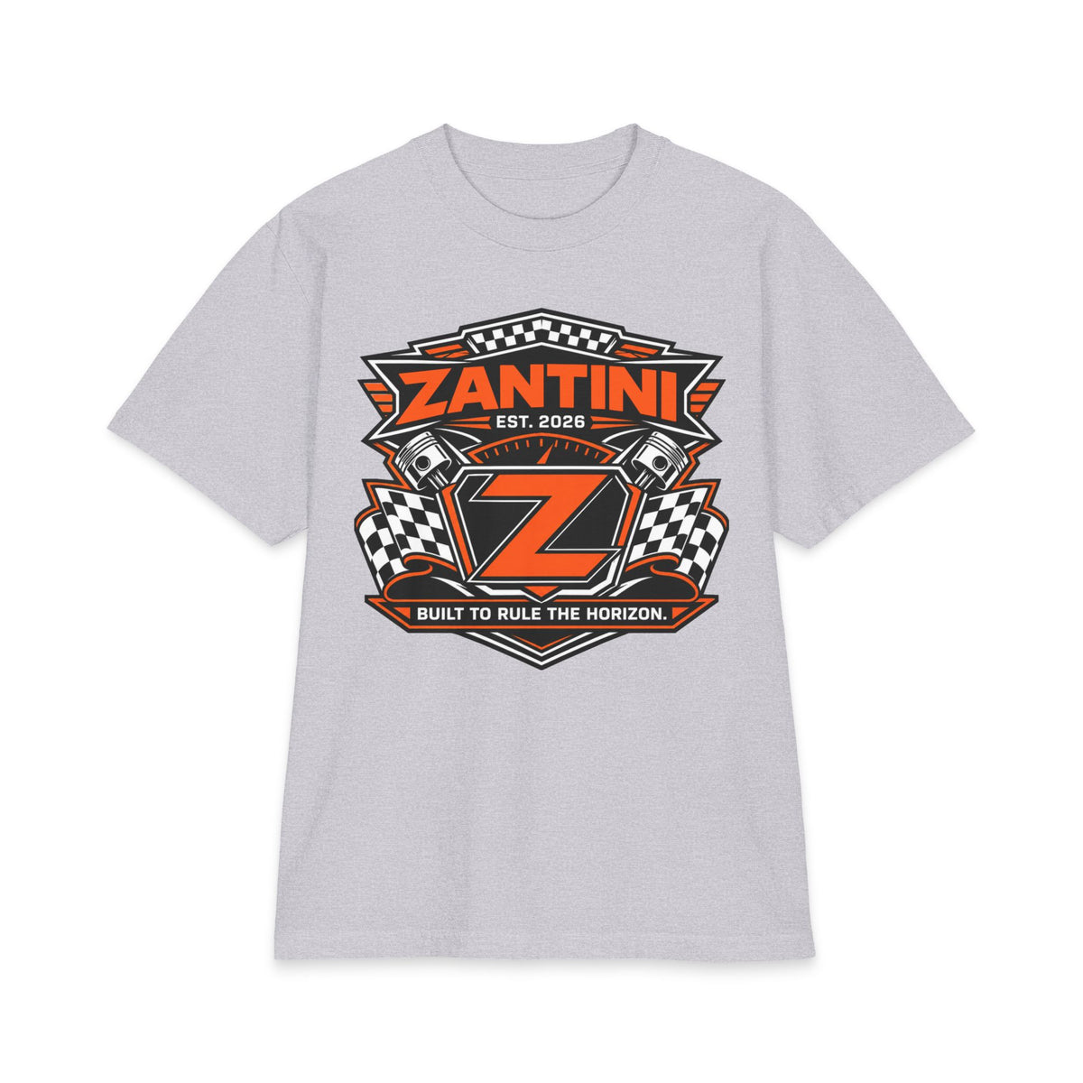 ZANTINI Signature Racing Graphic T-Shirt – Built to Rule the Horizon