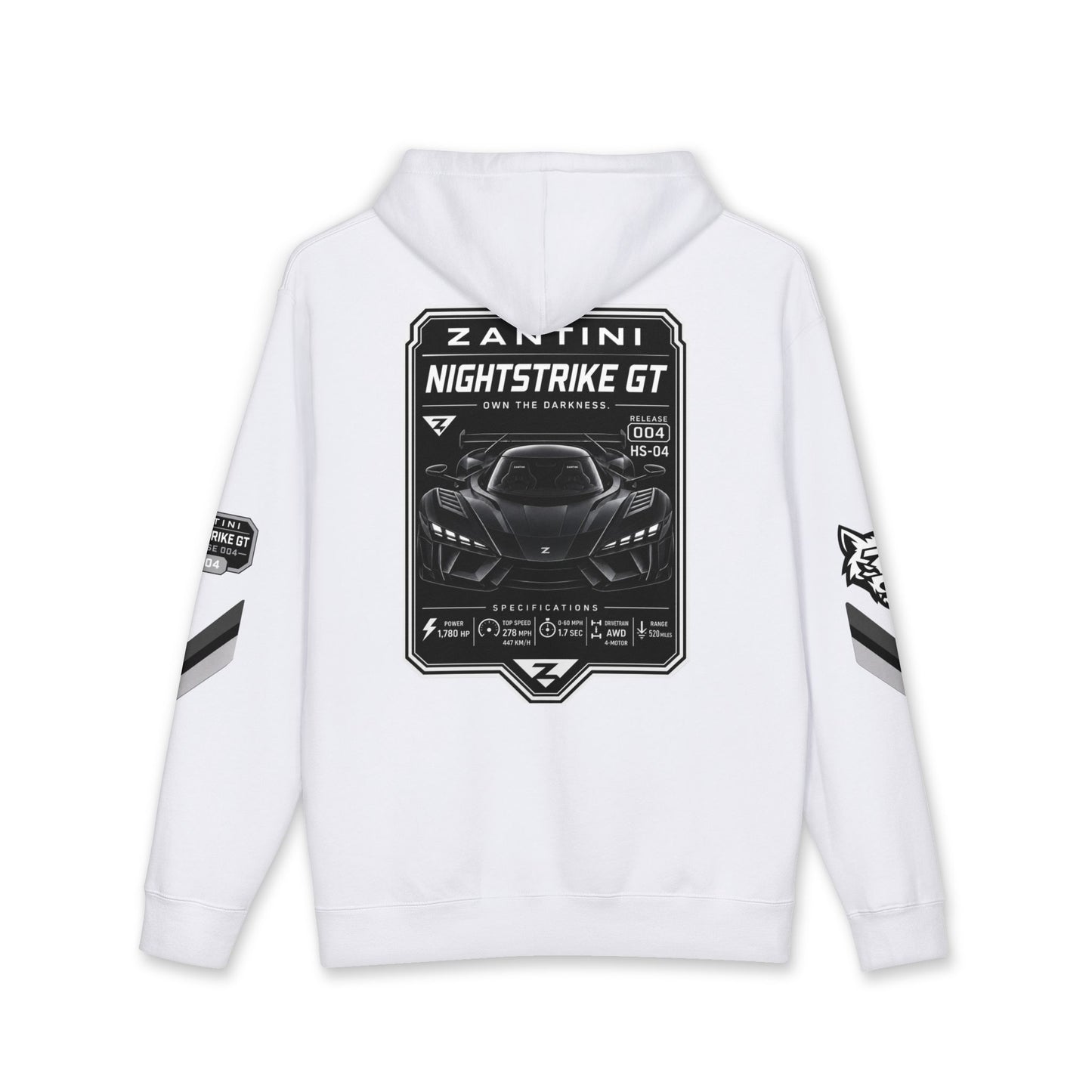 ZANTINI Nightstrike GT Performance Hoodie | Premium Automotive Streetwear