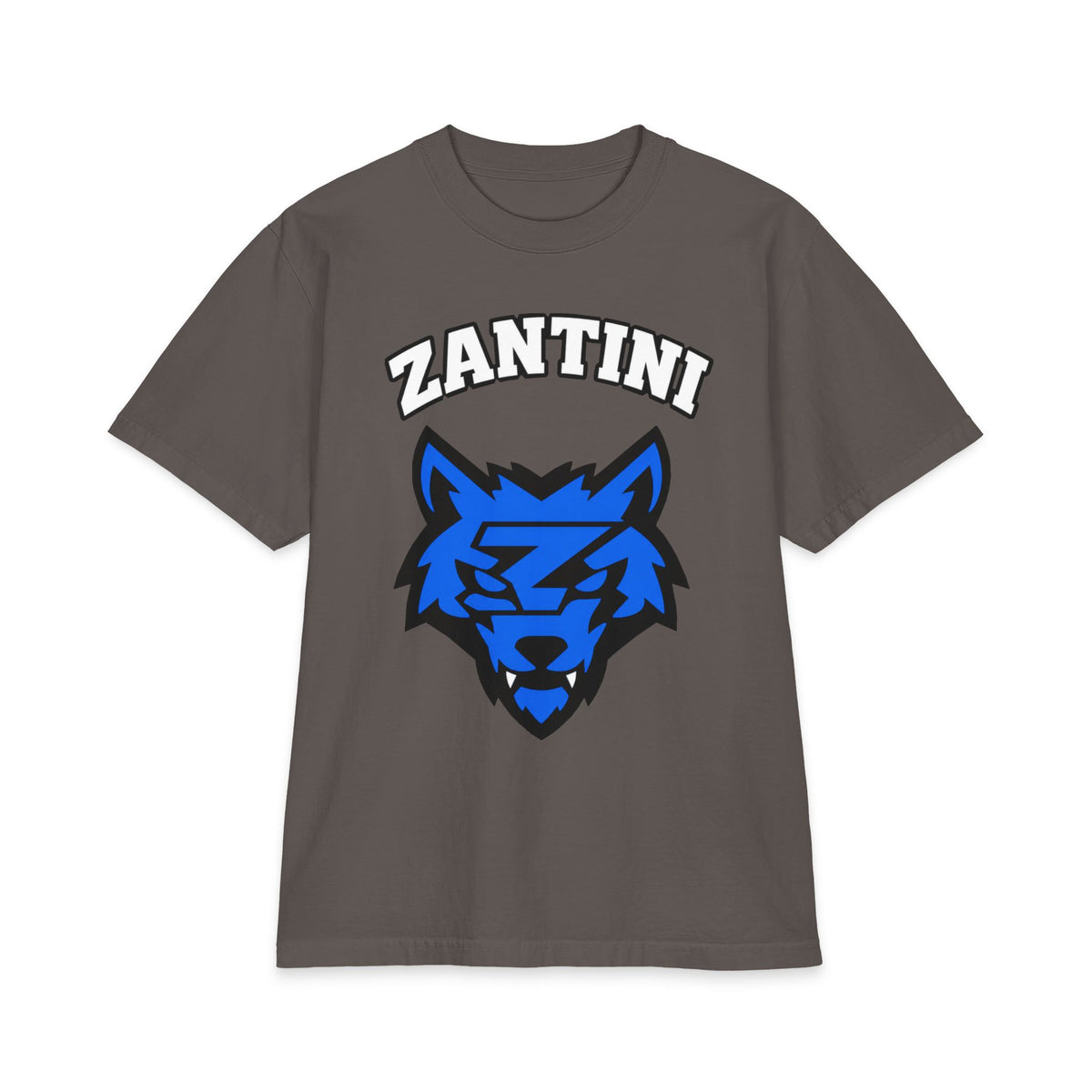 ZANTINI Blue Wolf Graphic T-Shirt