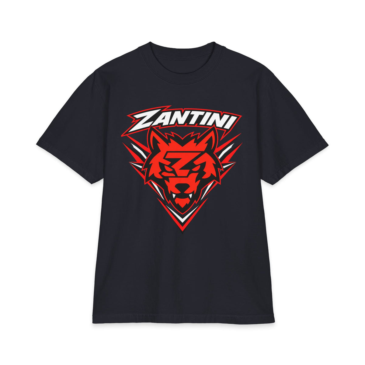 ZANTINI Wolf Graphic T-Shirt – Black