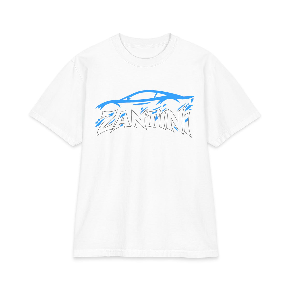 ZANTINI Drive the Lifestyle Automotive Graphic T-Shirt – Blue