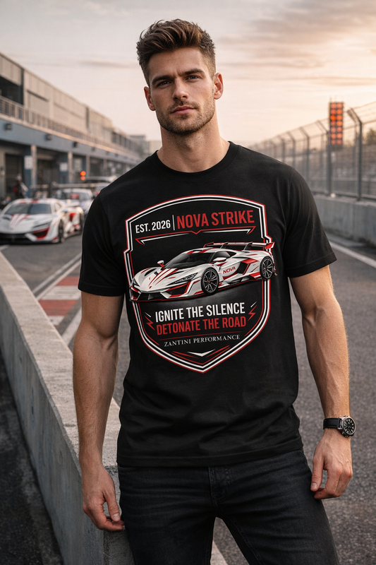 Nova Strike Hypercar T Shirt Zantini Racing Streetwear Motorsport Graphic Tee