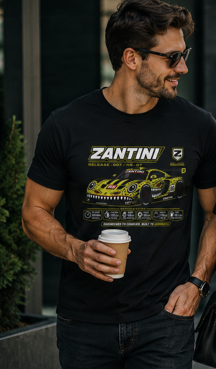 ZANTINI HS-07 Release 007 Performance Racing Graphic T-Shirt