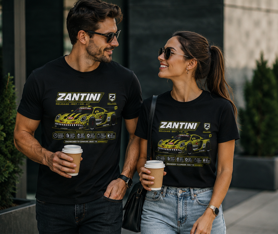 ZANTINI HS-07 Release 007 Performance Racing Graphic T-Shirt