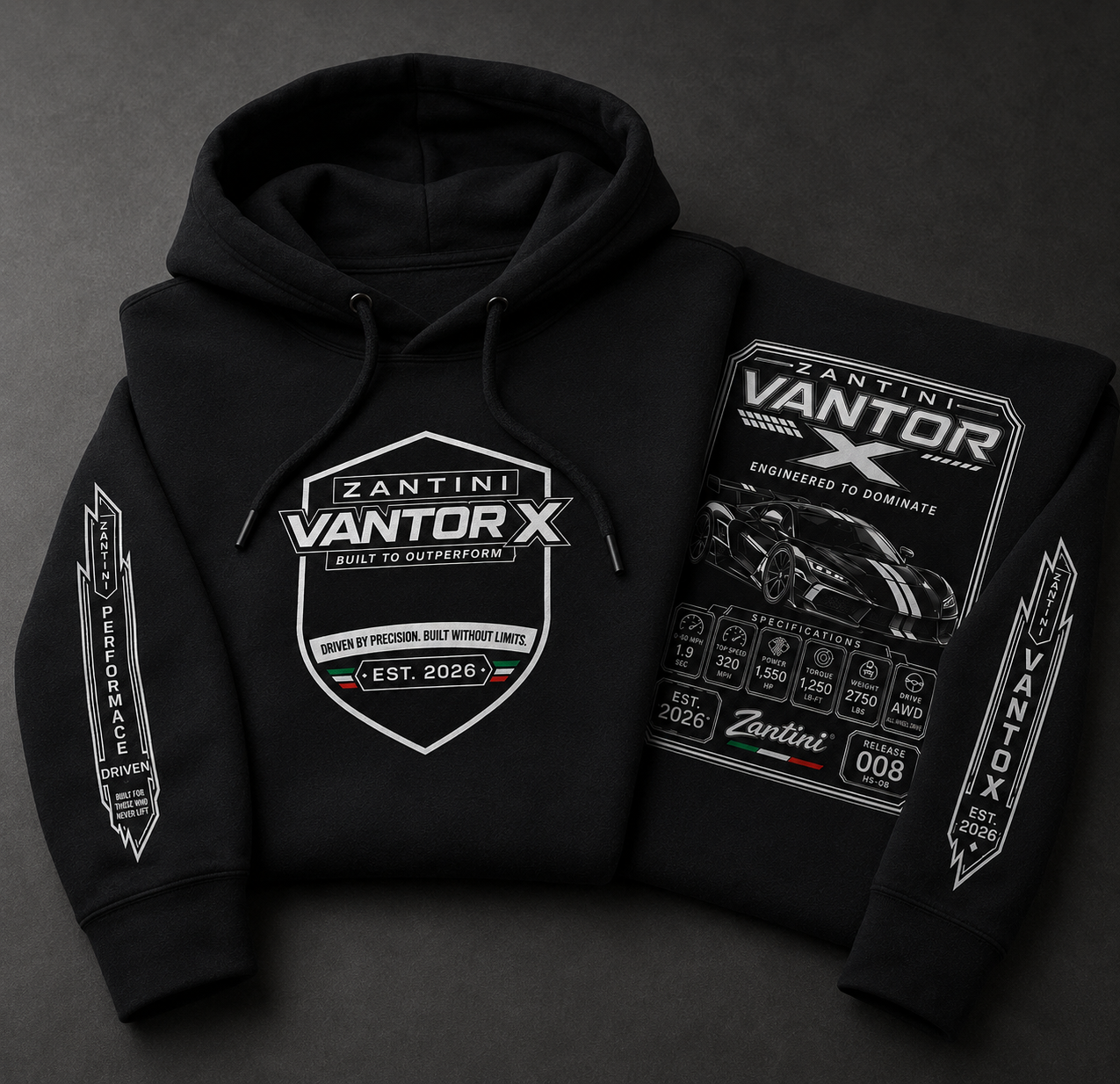 ZANTINI VANTOR X Performance Racing Hoodie | Release 008 HS-08