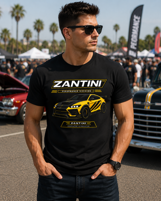 ZANTINI Performance Division Yellow & Black Performance T-Shirt