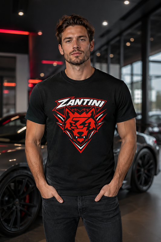 ZANTINI Wolf Graphic T-Shirt – Black