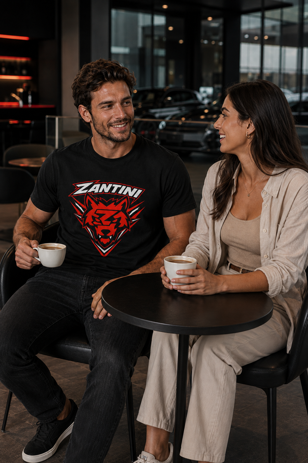 ZANTINI Wolf Graphic T-Shirt – Black