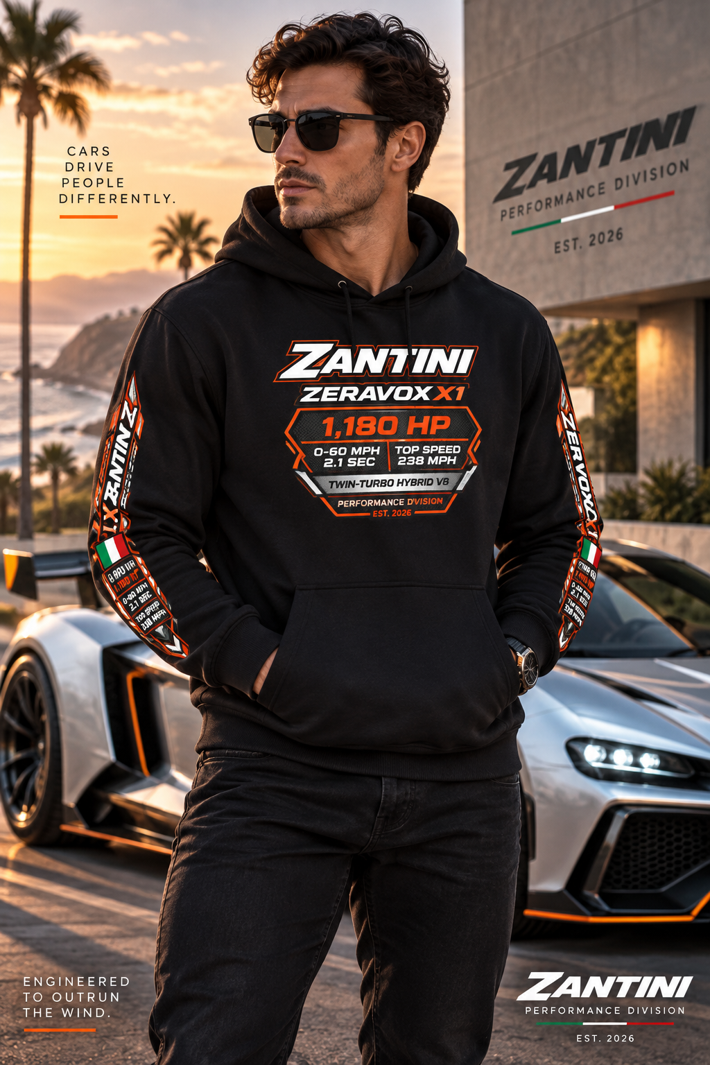 ZANTINI Zeravox X1 Performance Hoodie