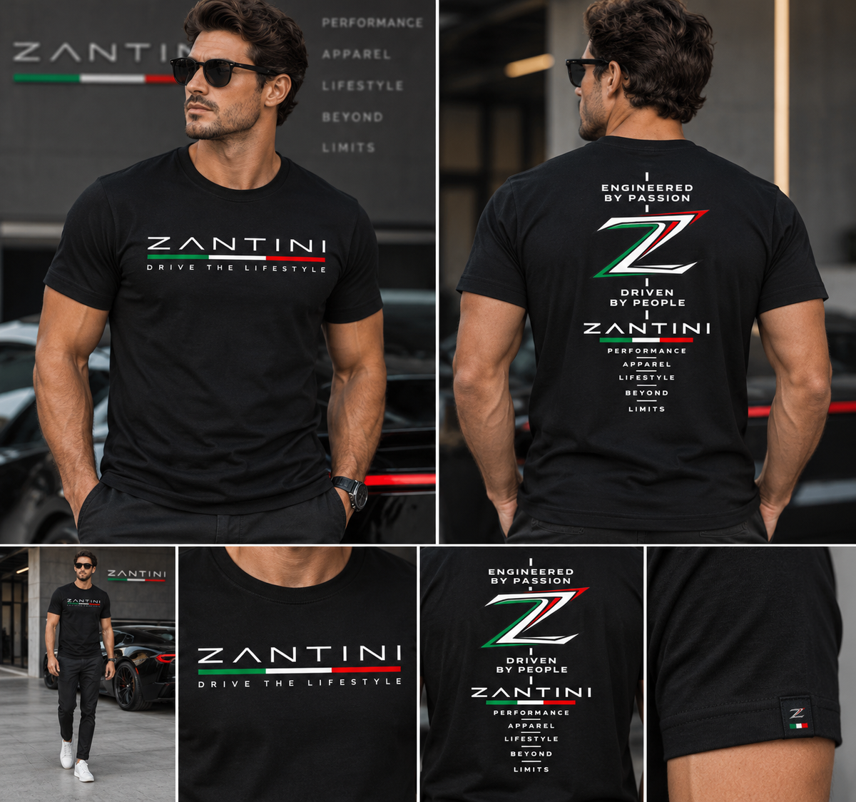 ZANTINI Drive the Lifestyle Performance T-Shirt