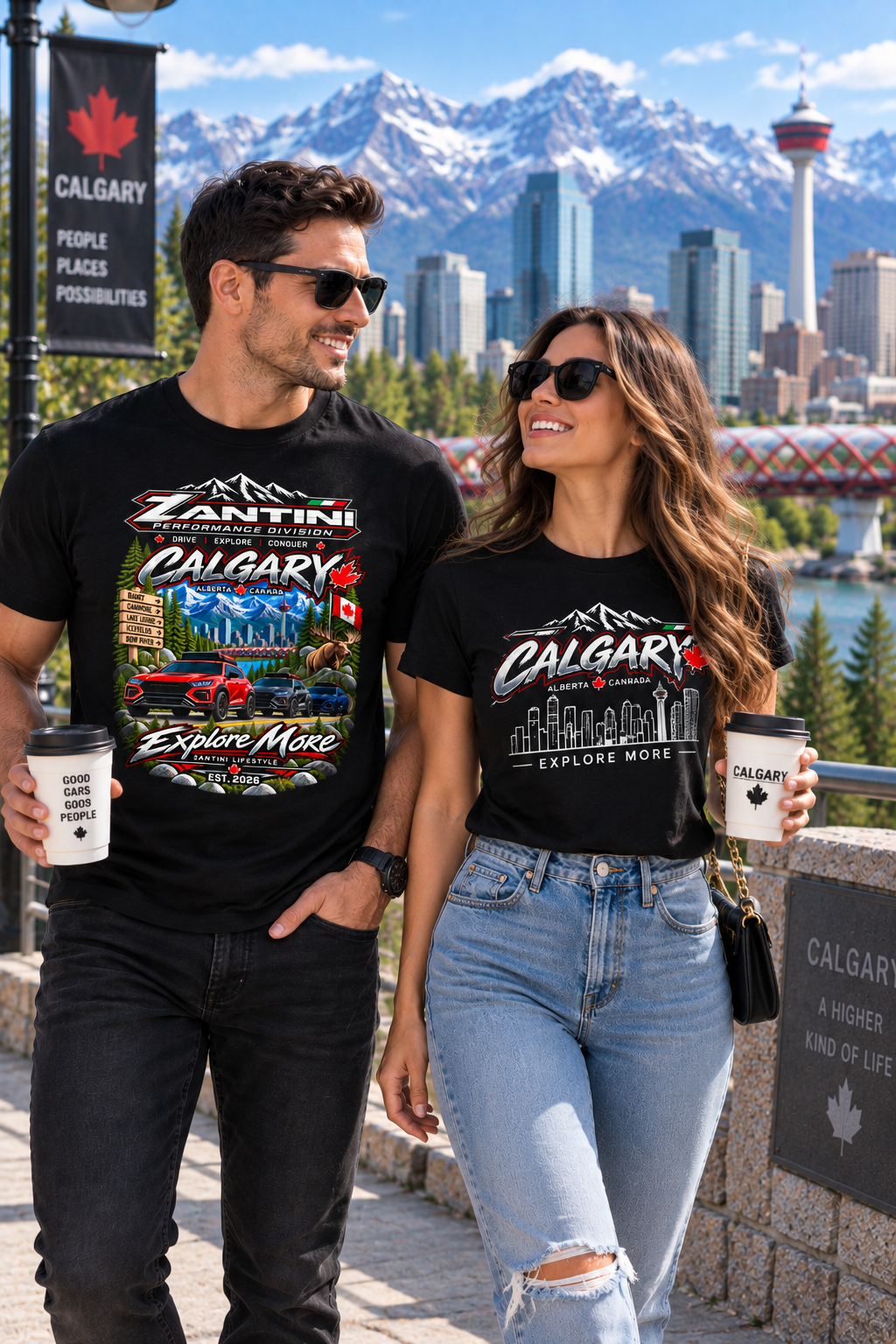 ZANTINI Calgary Alberta Explore More Premium T-Shirt