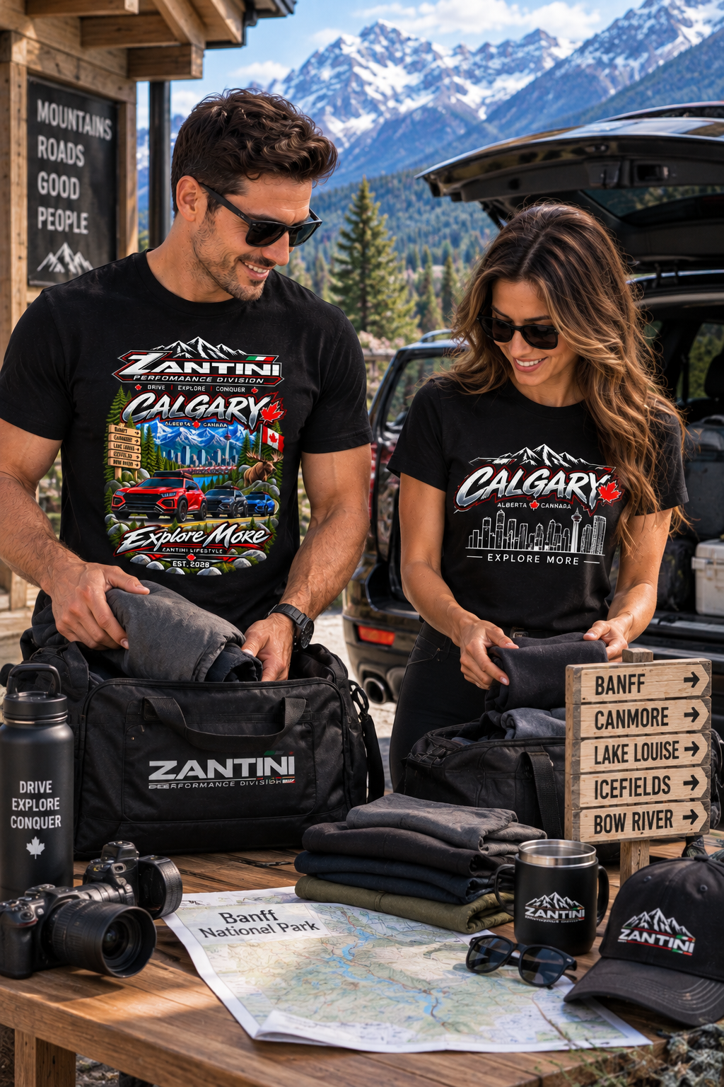 ZANTINI Calgary Alberta Explore More Premium T-Shirt