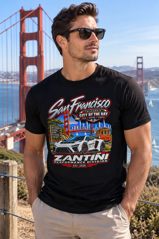 ZANTINI San Francisco City by the Bay Performance T-Shirt
