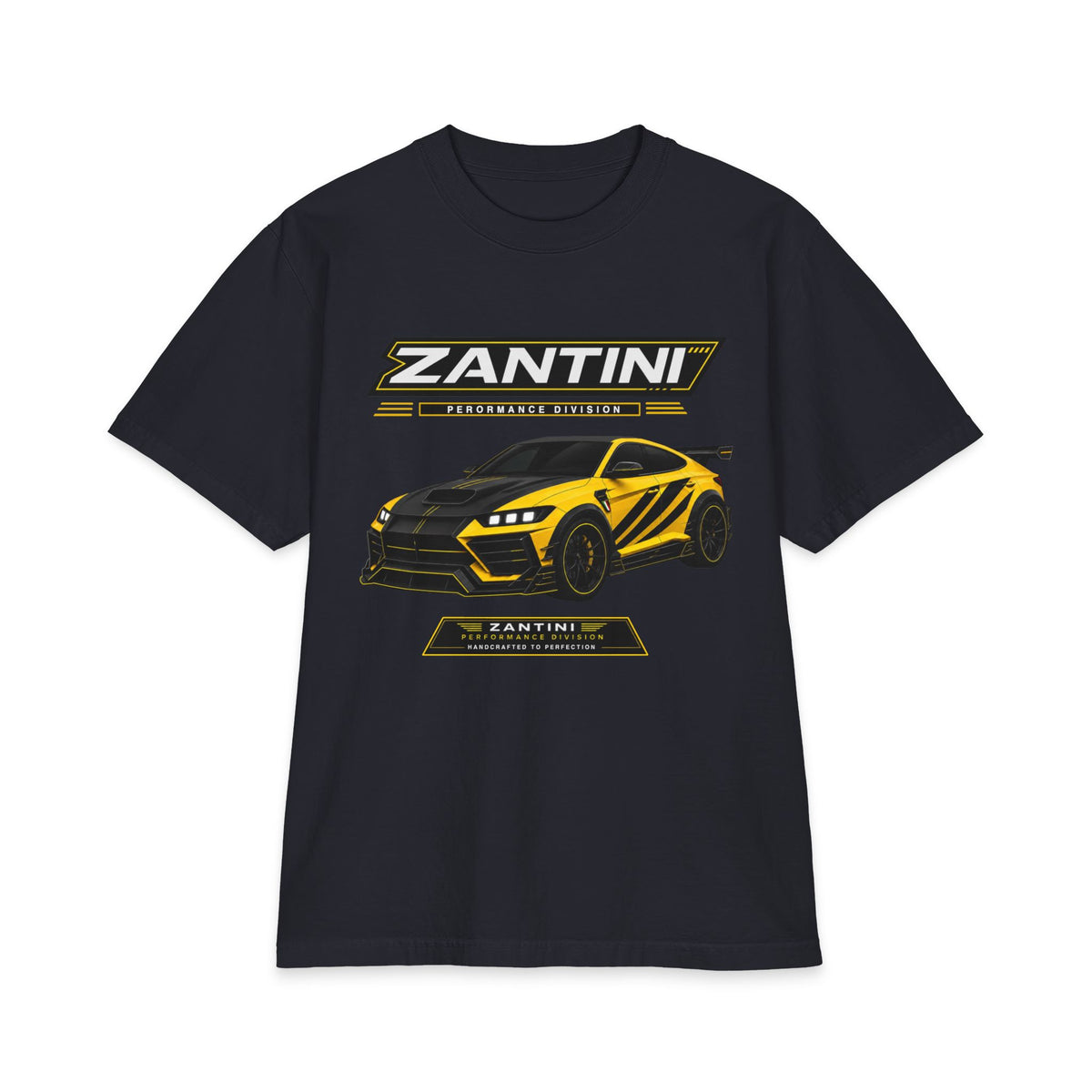 ZANTINI Performance Division Yellow & Black Performance T-Shirt