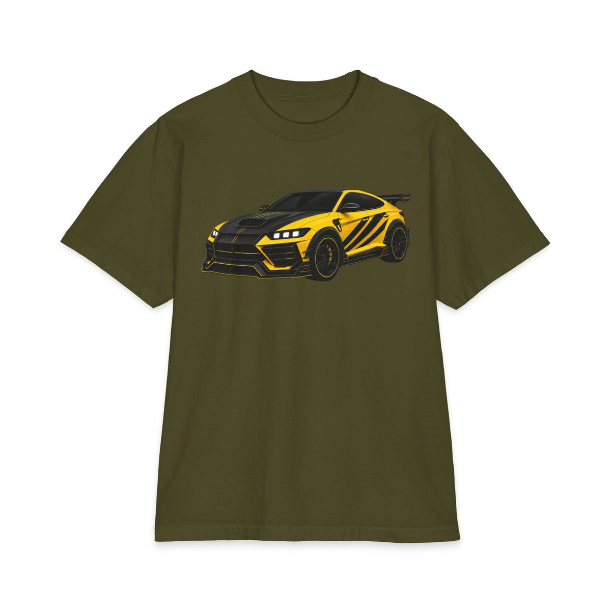 ZANTINI Yellow Performance SUV Graphic T-Shirt
