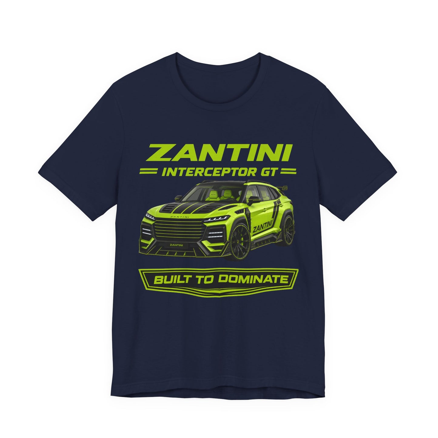 ZANTINI Interceptor GT Built to Dominate Premium Graphic T-Shirt | Luxury Performance SUV Apparel