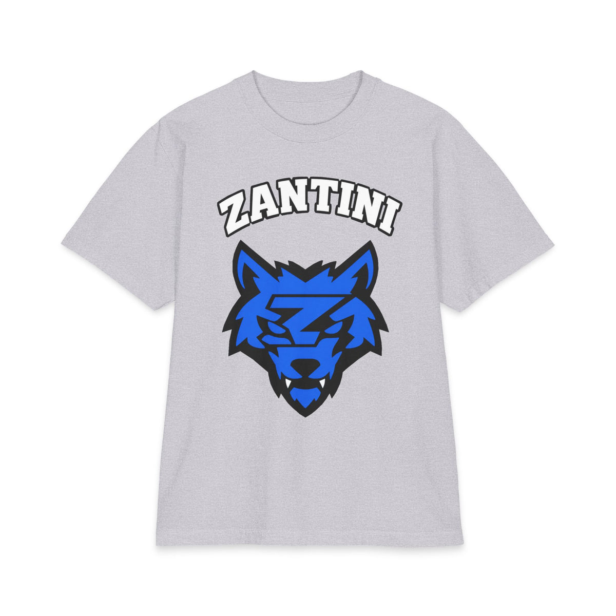 ZANTINI Blue Wolf Graphic T-Shirt