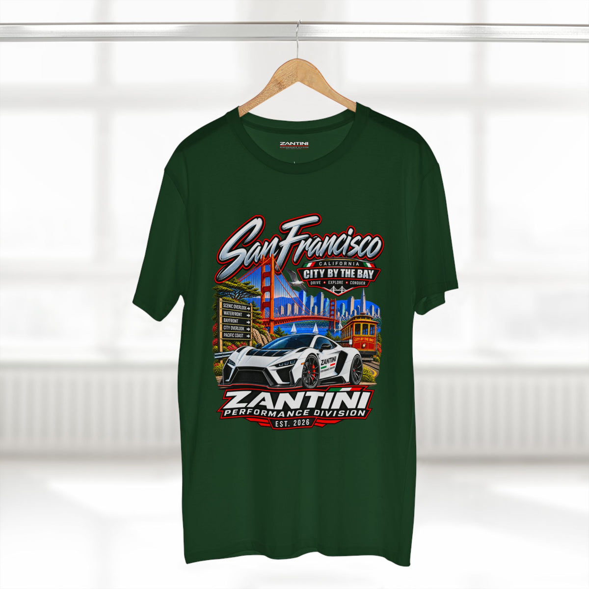 ZANTINI San Francisco City by the Bay Performance T-Shirt