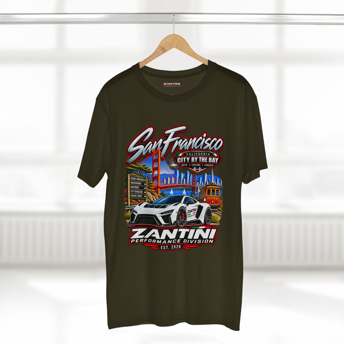 ZANTINI San Francisco City by the Bay Performance T-Shirt