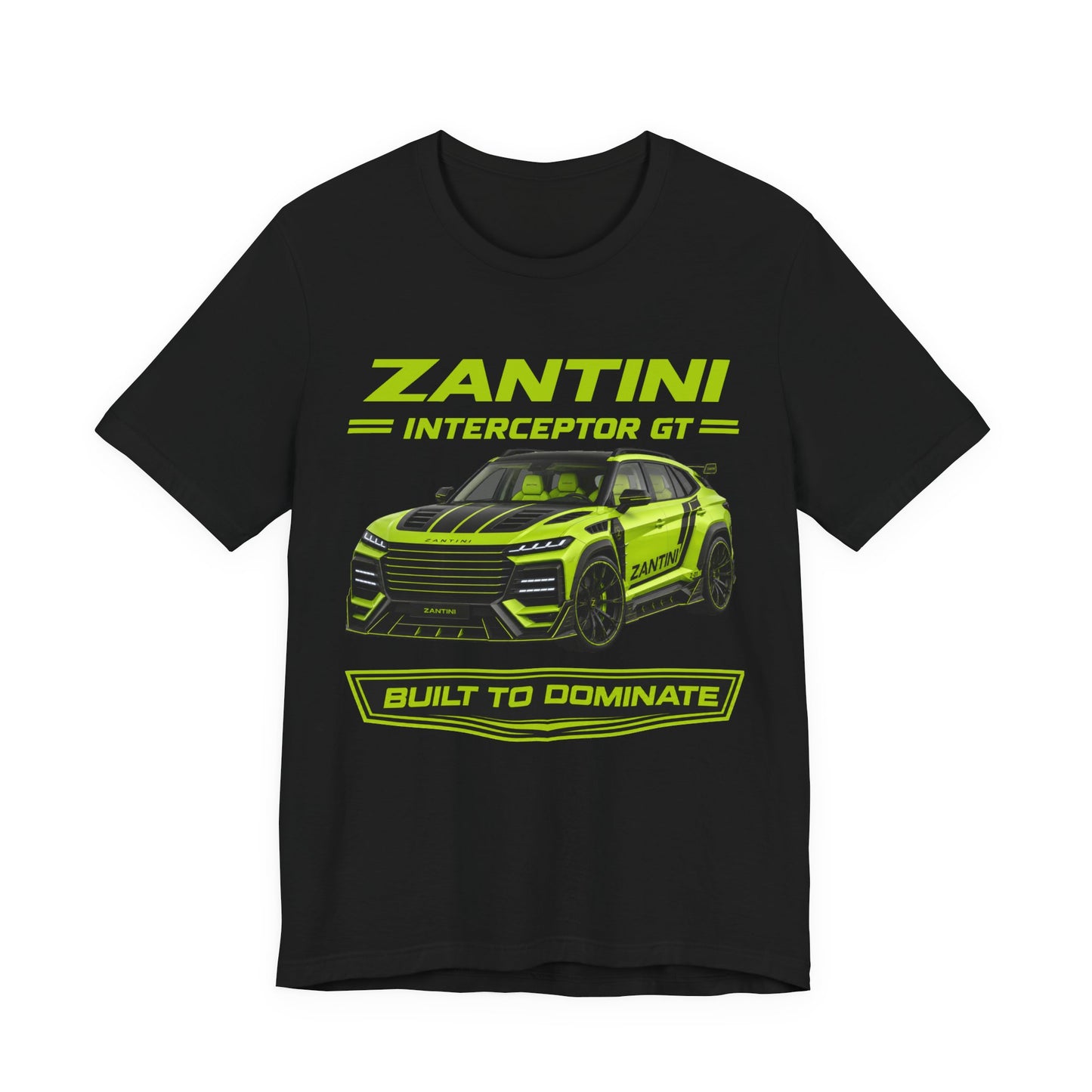 ZANTINI Interceptor GT Built to Dominate Premium Graphic T-Shirt | Luxury Performance SUV Apparel