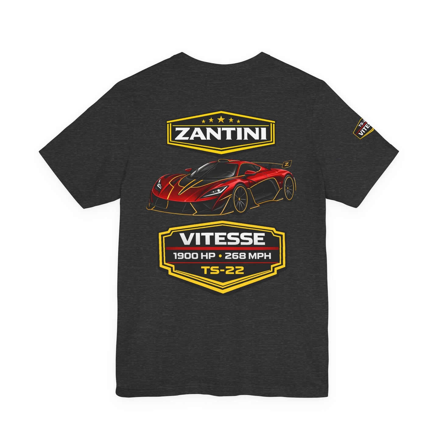 ZANTINI Vitesse TS-22 Hypercar Shirt | 1900 HP 268 MPH Motorsport Streetwear