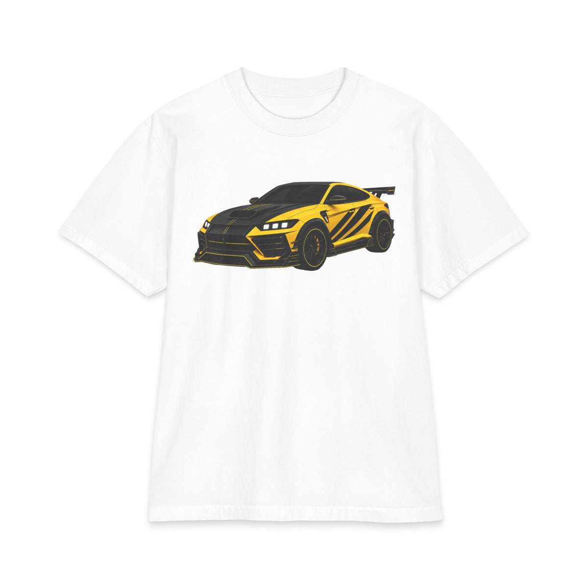 ZANTINI Yellow Performance SUV Graphic T-Shirt