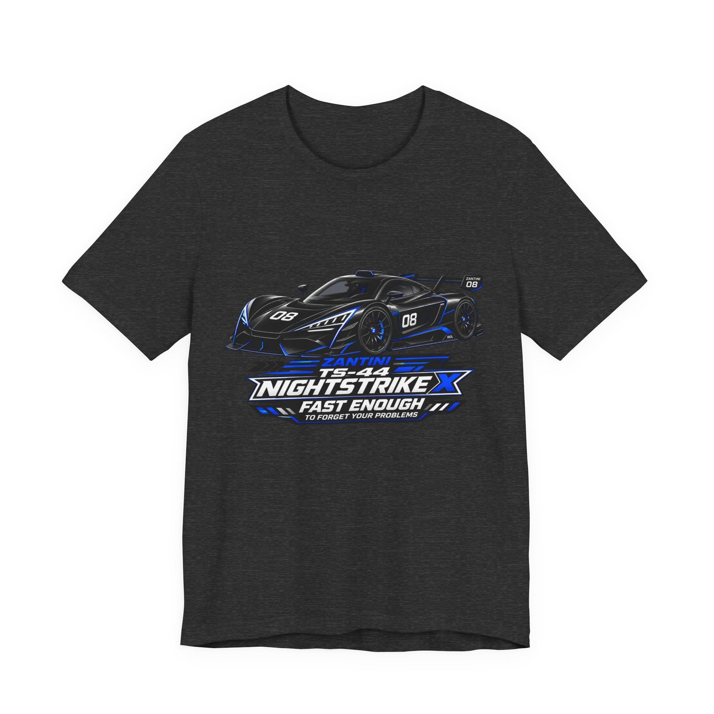 ZANTINI TS-44 Nightstrike X Supercar Graphic T-Shirt | Premium Motorsport Streetwear | Racing Car Tee for Men
