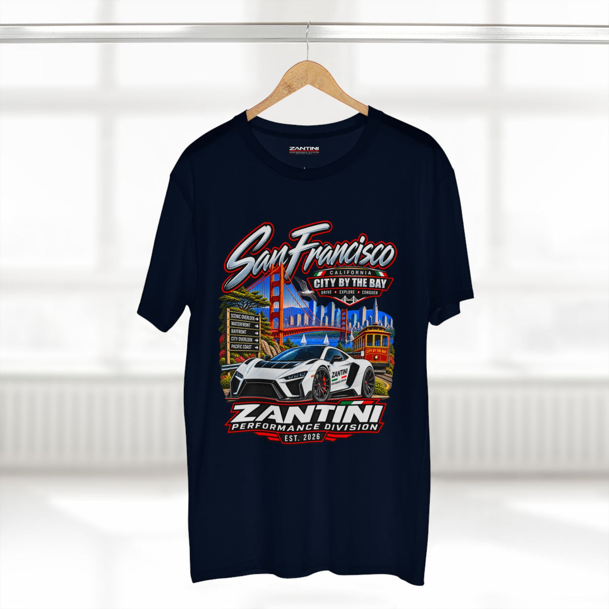 ZANTINI San Francisco City by the Bay Performance T-Shirt