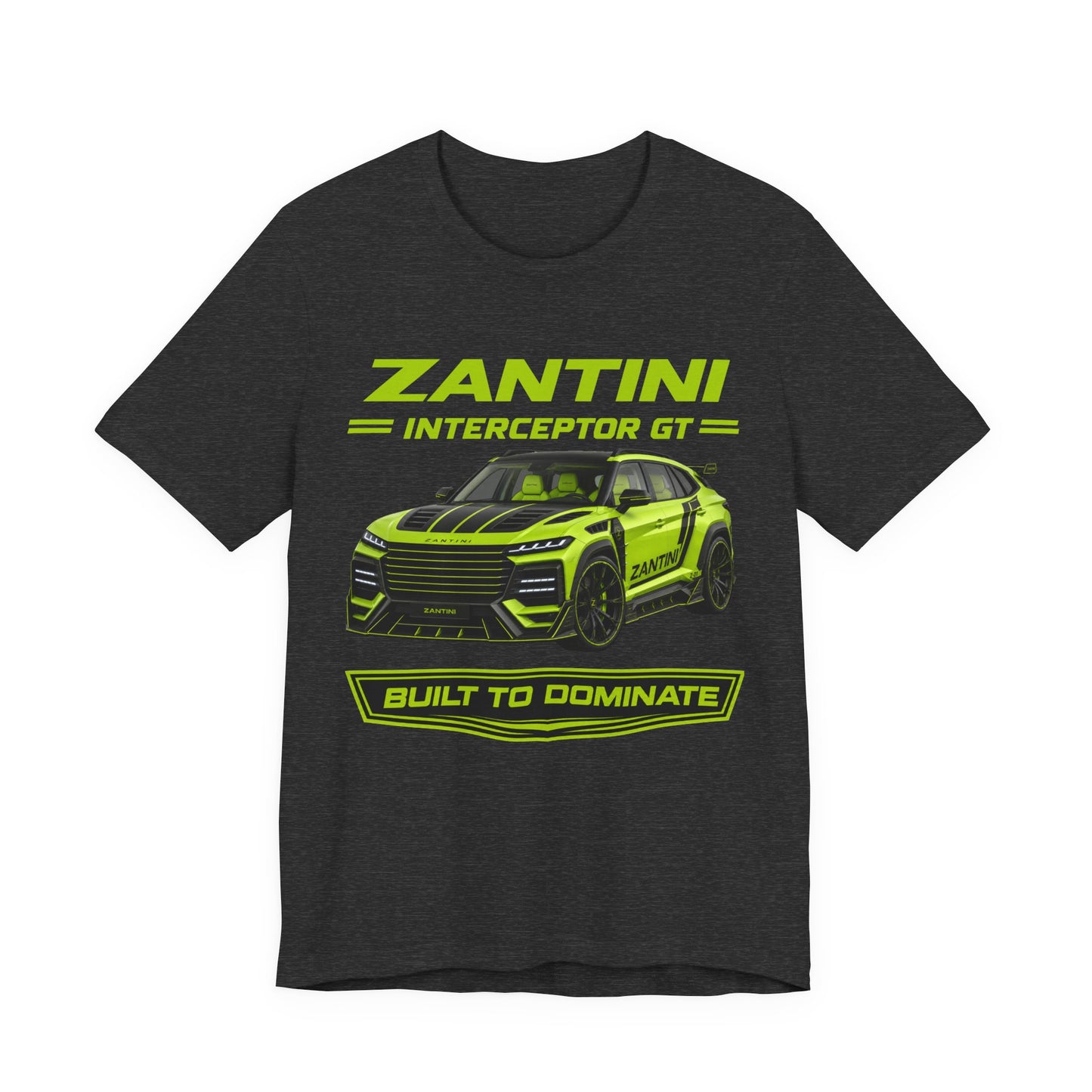 ZANTINI Interceptor GT Built to Dominate Premium Graphic T-Shirt | Luxury Performance SUV Apparel