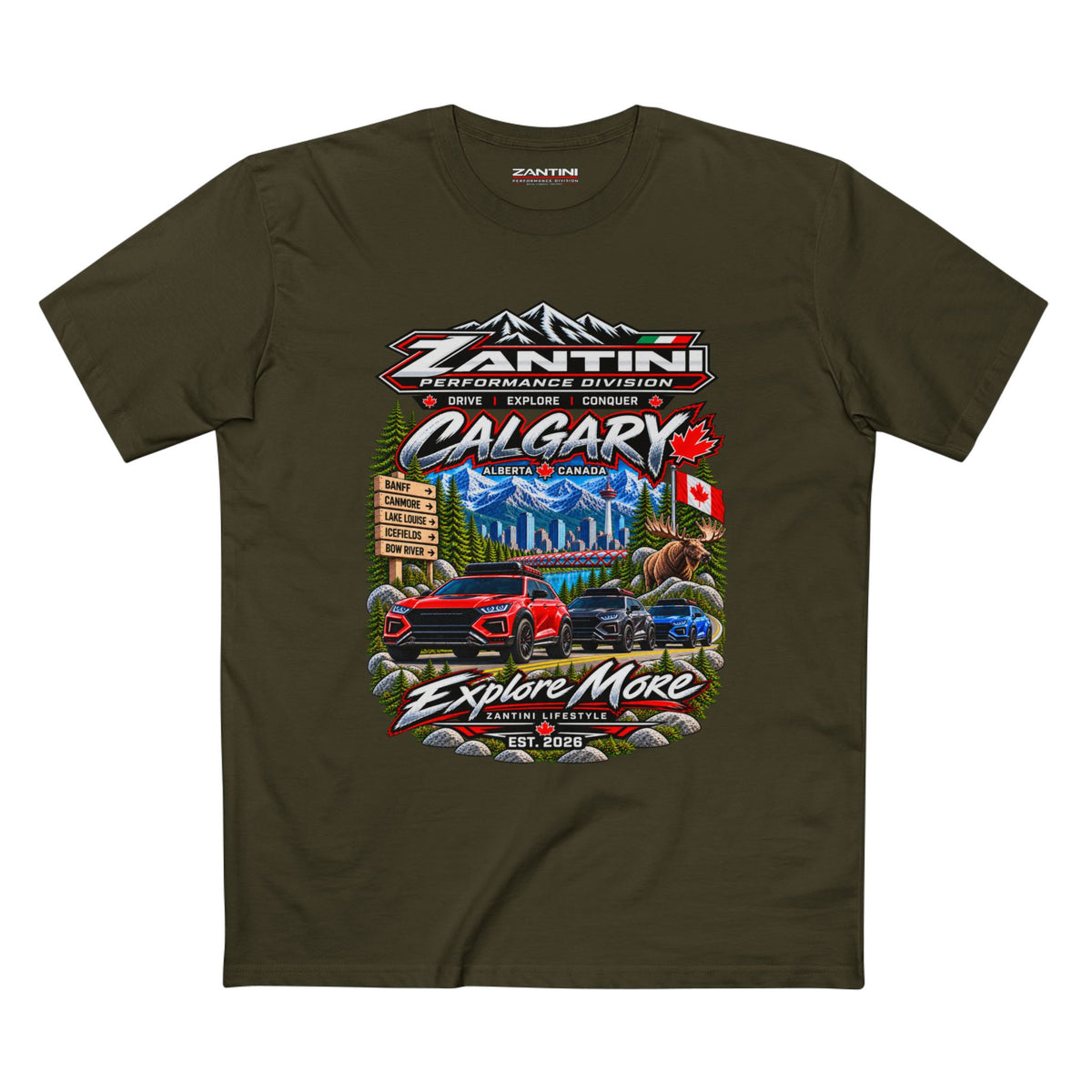 ZANTINI Calgary Alberta Explore More Premium T-Shirt