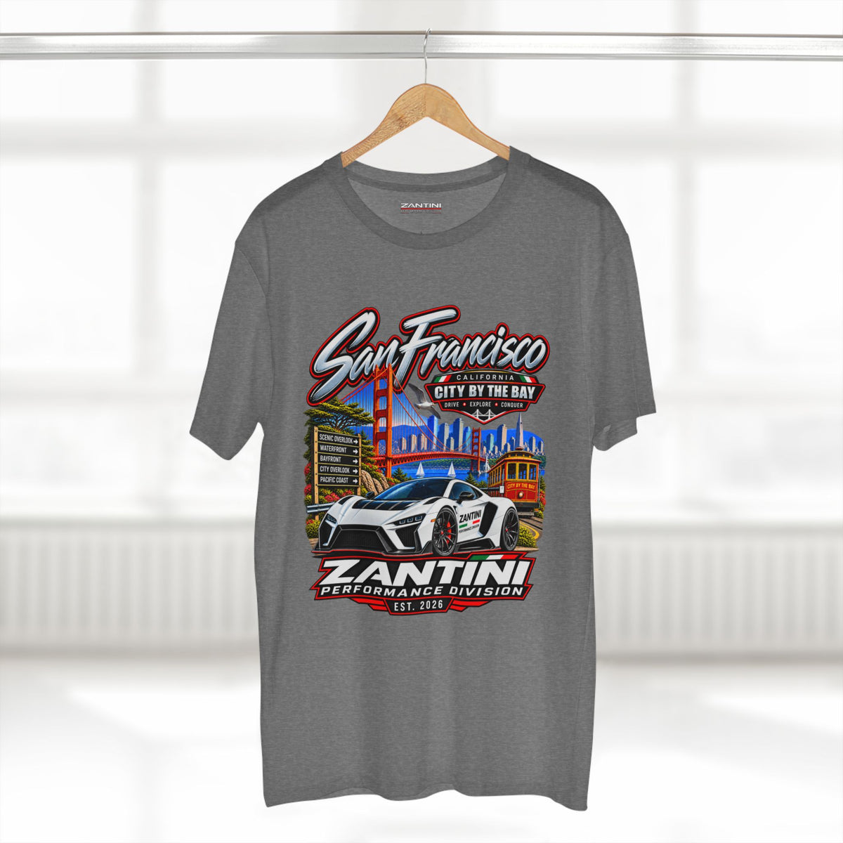ZANTINI San Francisco City by the Bay Performance T-Shirt