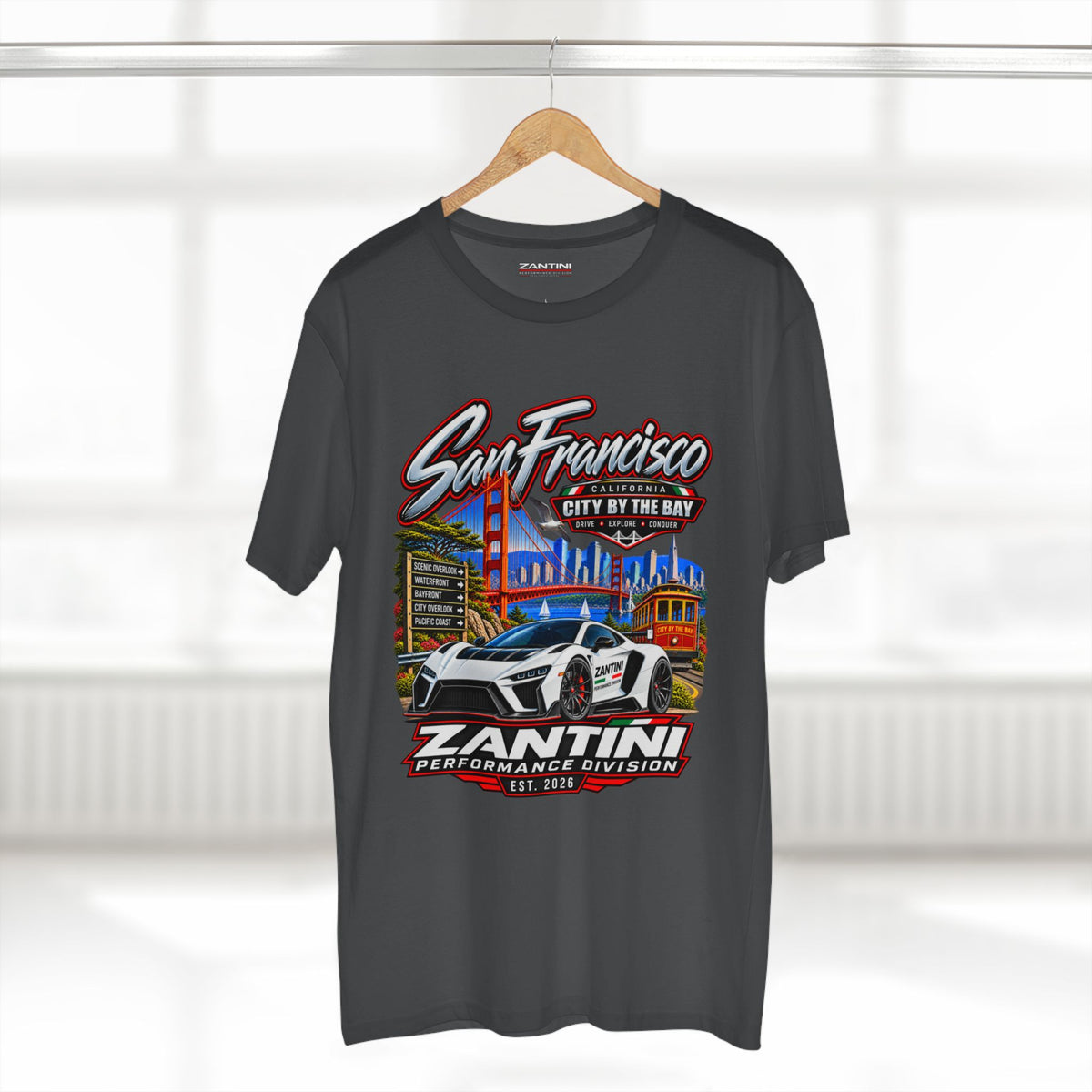 ZANTINI San Francisco City by the Bay Performance T-Shirt