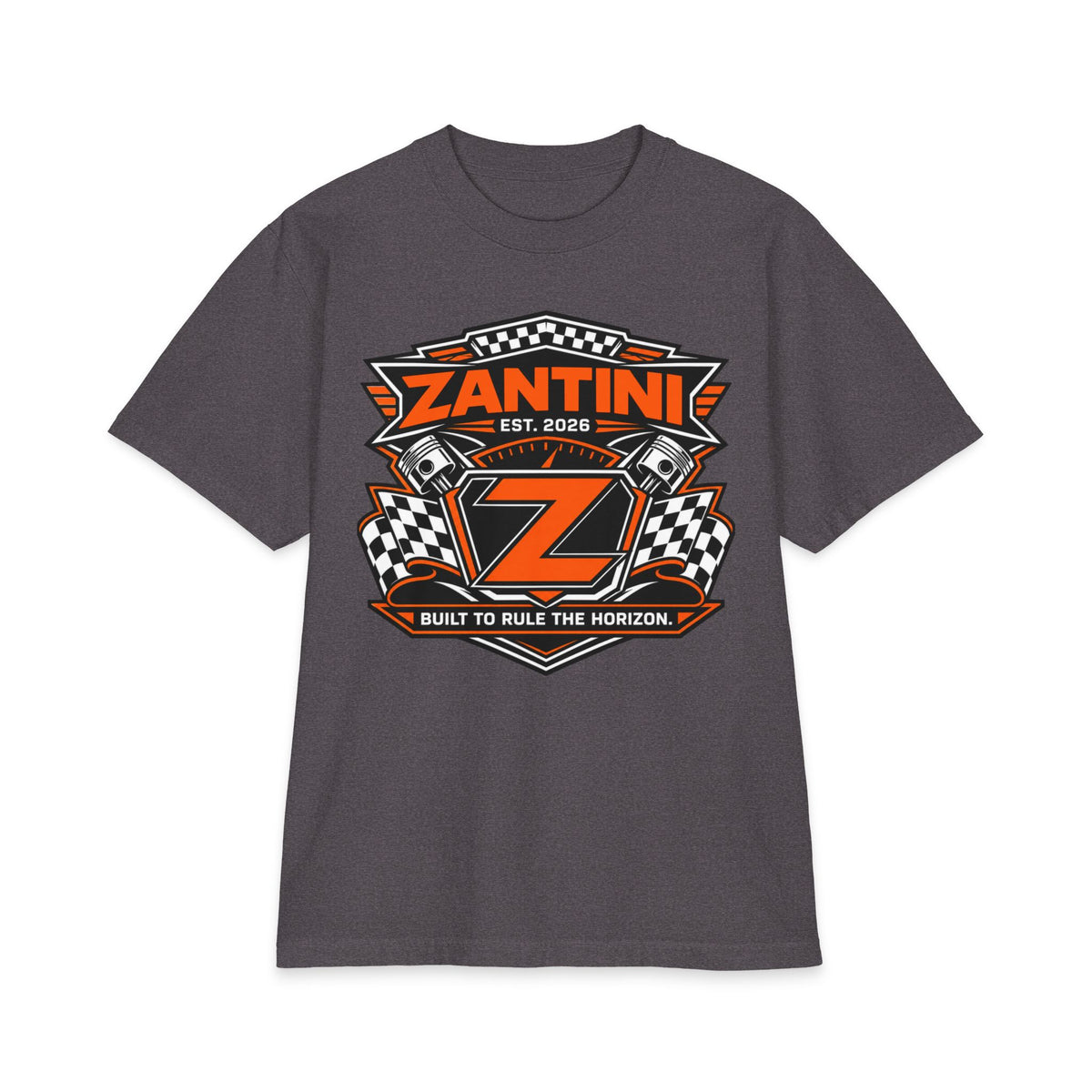 ZANTINI Signature Racing Graphic T-Shirt – Built to Rule the Horizon
