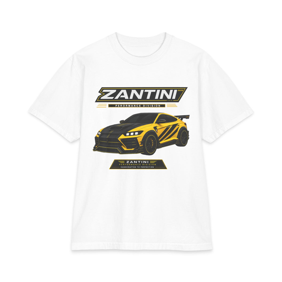 ZANTINI Performance Division Yellow & Black Performance T-Shirt